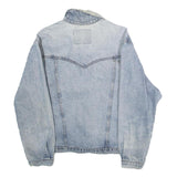 WRANGLER Womens Blue Denim Button Jacket L Cotton Classic Comfortable Casual