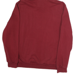 PUMA Mens Red Hoodie L Cotton Pullover Sportswear Logo Sweatshirt