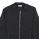 LA REDOUTE Womens Black Jacket UK 8 Polyester Zip Plain Stylish Lightweight