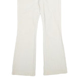 LEVI'S Womens Cotton Blend White Regular Flared Trousers W30 L32 Stylish Comfort