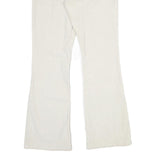 LEVI'S Womens Cotton Blend White Regular Flared Trousers W30 L32 Stylish Comfort