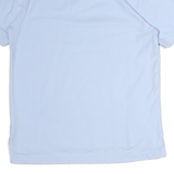 TOMMY HILFIGER Mens Blue Short Sleeve Plain Polo Shirt M Classic Fit Elegant