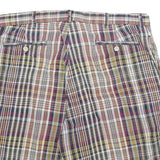 POLO RALPH LAUREN Mens Cotton Multicolour Check Casual Shorts L W36 Stylish