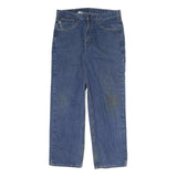 CARHARTT Mens Jeans Blue Regular Straight Denim W35 L28 Classic Workwear