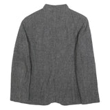 BOGNER Womens Grey Button Jacket XL Woven Classic Formal Tailored