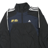 ADIDAS Mens Black Navy PL Panthers Track Jacket S Polyester Blend Zip Striped