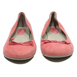 ECCO Womens Ballet Pumps Leather Pink UK 7 Comfortable Stylish Casual