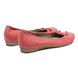 ECCO Womens Ballet Pumps Leather Pink UK 7 Comfortable Stylish Casual