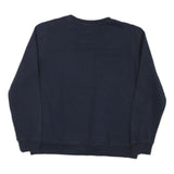 TOMMY HILFIGER Womens Navy Blue Crew Neck M Sweatshirt Logo Cotton Blend