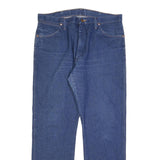 WRANGLER Mens Regular Blue Denim Jeans W36 L31 Classic Zip Cotton Blend Pockets
