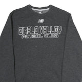 NEW BALANCE Womens Charcoal Diablo Valley Futbol Club Crew Neck M Sweatshirt