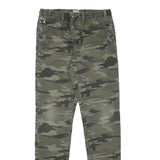 SKATE NATION Mens Cotton Blend Camo Slim Drawstring Trousers W30 L30 Casual