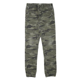 SKATE NATION Mens Cotton Blend Camo Slim Drawstring Trousers W30 L30 Casual