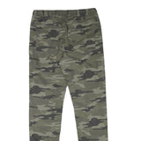 SKATE NATION Mens Cotton Blend Camo Slim Drawstring Trousers W30 L30 Casual