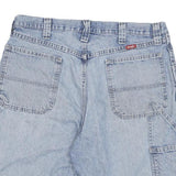 WRANGLER Mens Denim Blue Casual Shorts L W34 Cotton Blend Relaxed Fit