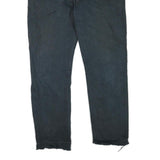 LEVI'S 501 Mens Jeans Black Regular Straight Denim W32 L27 Button Cotton Blend