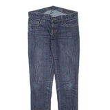 VANS Womens Blue Slim Skinny Denim Jeans W29 L31 Stretch Cotton Blend Zip