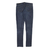 VANS Womens Blue Slim Skinny Denim Jeans W29 L31 Stretch Cotton Blend Zip