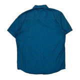 Oakley Short Sleeve Shirt - Medium Blue Cotton