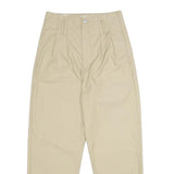 LEVI'S Womens Cotton Blend Beige Loose Straight Trousers W26 L28 Casual
