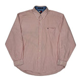 Tommy Hilfiger Striped Shirt - XL Red Cotton