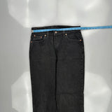 Levis 512 Slim Fit Jeans - 32W 30L Black Cotton