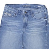 CALVIN KLEIN Womens Denim Blue Casual Shorts M W28 Lightweight Cotton Blend