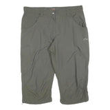 MAMMUT Womens Shorts Green Casual L W34 Polyester Blend Outdoor Zip Pocket