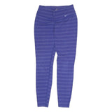 NIKE Womens Joggers Purple Striped Slim Tapered S W24 L25 Athletic Wear