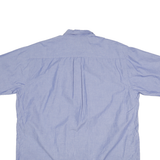 NAUTICA Mens Blue Cotton Blend Short Sleeve Shirt XL Button Down Casual Summer