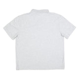 CARHARTT Mens Light Grey Polo Shirt L Pocket Logo Cotton Blend Short Sleeve