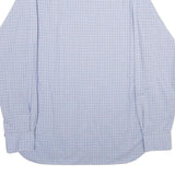 POLO RALPH LAUREN Mens Blue Check Shirt L Classic Cotton Long Sleeve Button