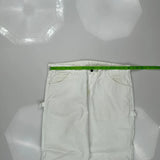 Dickies Carpenter Trousers - 36W 31L White Cotton