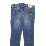 KOCCA Womens Slim Blue Denim Slim Fit Skinny Jeans W28 L25 Stretchy Zip Fly