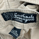 Southpole Cargo Shorts - 38W 13L Beige Cotton