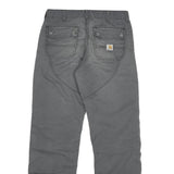 CARHARTT Mens Regular Grey Cotton Blend Regular Fit Trousers W34 L30 Workwear