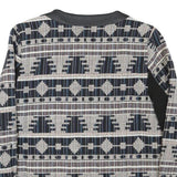 IN VOGUE Womens Black & White Geometric Pattern Jacket M Polyester Blend Button