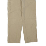 CARHARTT Mens Regular Fit Beige Cotton Blend Straight Leg Trousers W36 L32