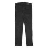 LEVI'S Mens Slim Black Denim Slim Jeans W32 L34 Zip Cotton Blend Casual