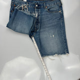 Levis Denim Shorts - 30W 9L Blue Cotton