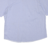 WRANGLER Mens Blue & White Check Shirt XL Western Classic Cotton Blend