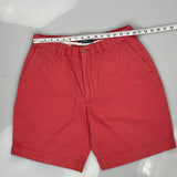 Polo By Ralph Lauren Shorts - 32W 9L Red Cotton