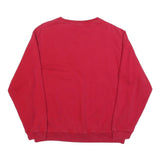 NAUTICA Mens Red Crew Neck L Sweatshirt Cotton Blend Pullover Casual