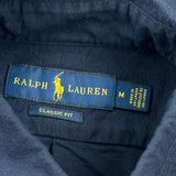 Ralph Lauren Shirt - Medium Navy Cotton