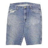 WRANGLER Mens Denim Blue Casual Shorts 2XL W35 Cotton Blend Comfortable Stylish