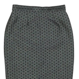 WHISTLES Womens Grey Mini Cotton Blend Pencil Skirt S Polka Dot Pattern