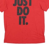 NIKE Mens Red Just Do It Graphic T-Shirt M Short Sleeve Crew Neck Cotton