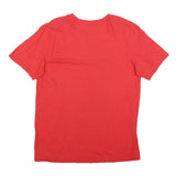 NIKE Mens Red Just Do It Graphic T-Shirt M Short Sleeve Crew Neck Cotton