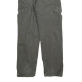 ARMY TEX Mens Cotton Blend Grey Relaxed Cargo Trousers W30 L32 Zip Pocket