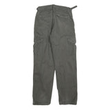 ARMY TEX Mens Cotton Blend Grey Relaxed Cargo Trousers W30 L32 Zip Pocket